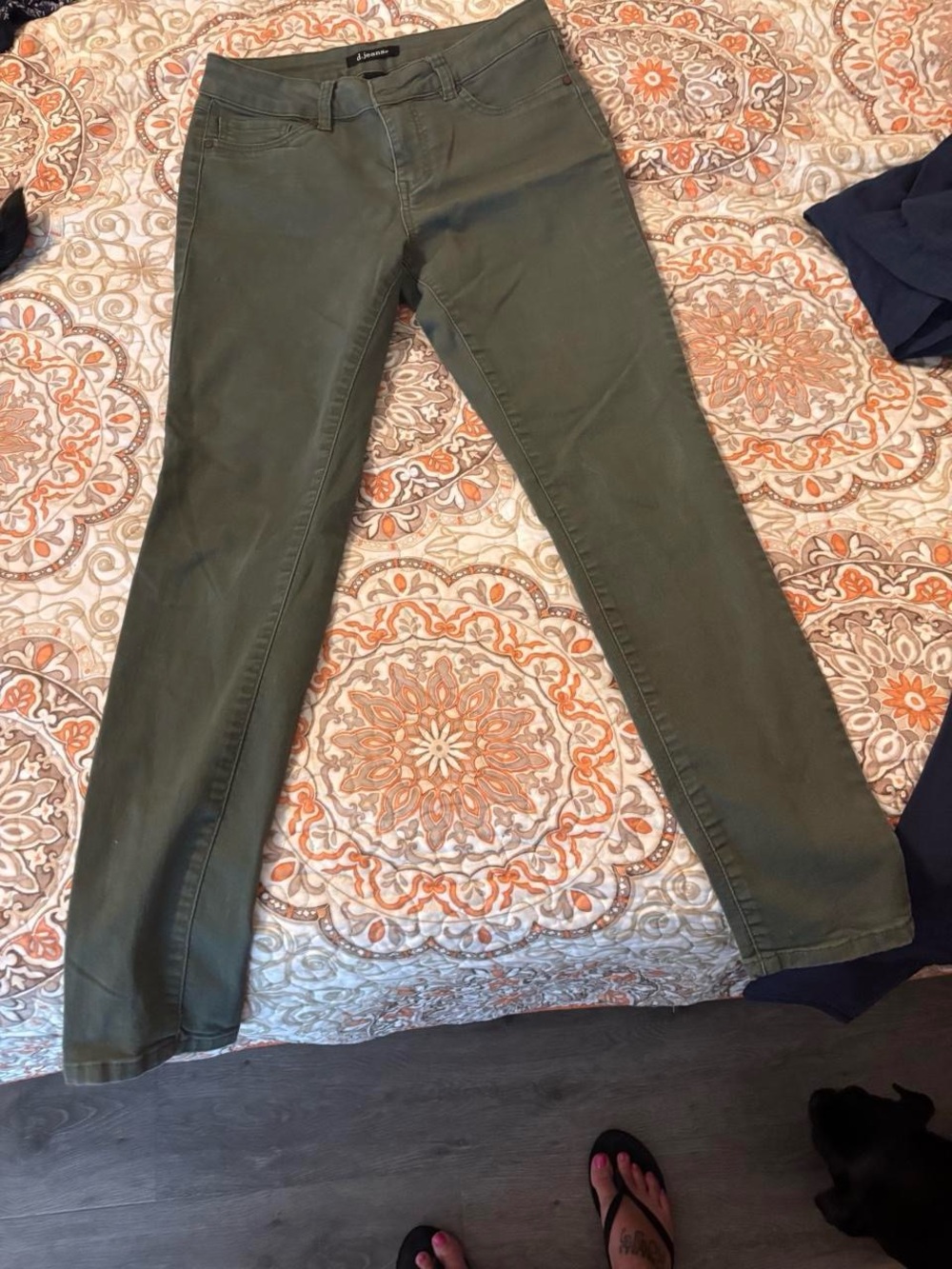 d. jeans Olive Green Skinny Women’s Jeans